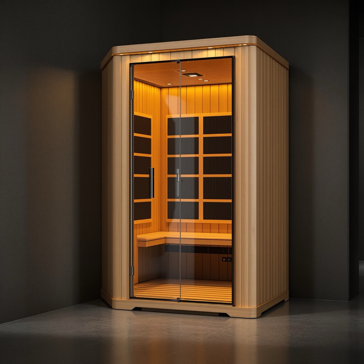 Cabina de sauna de Nordik Club, 90x90x190 cm
