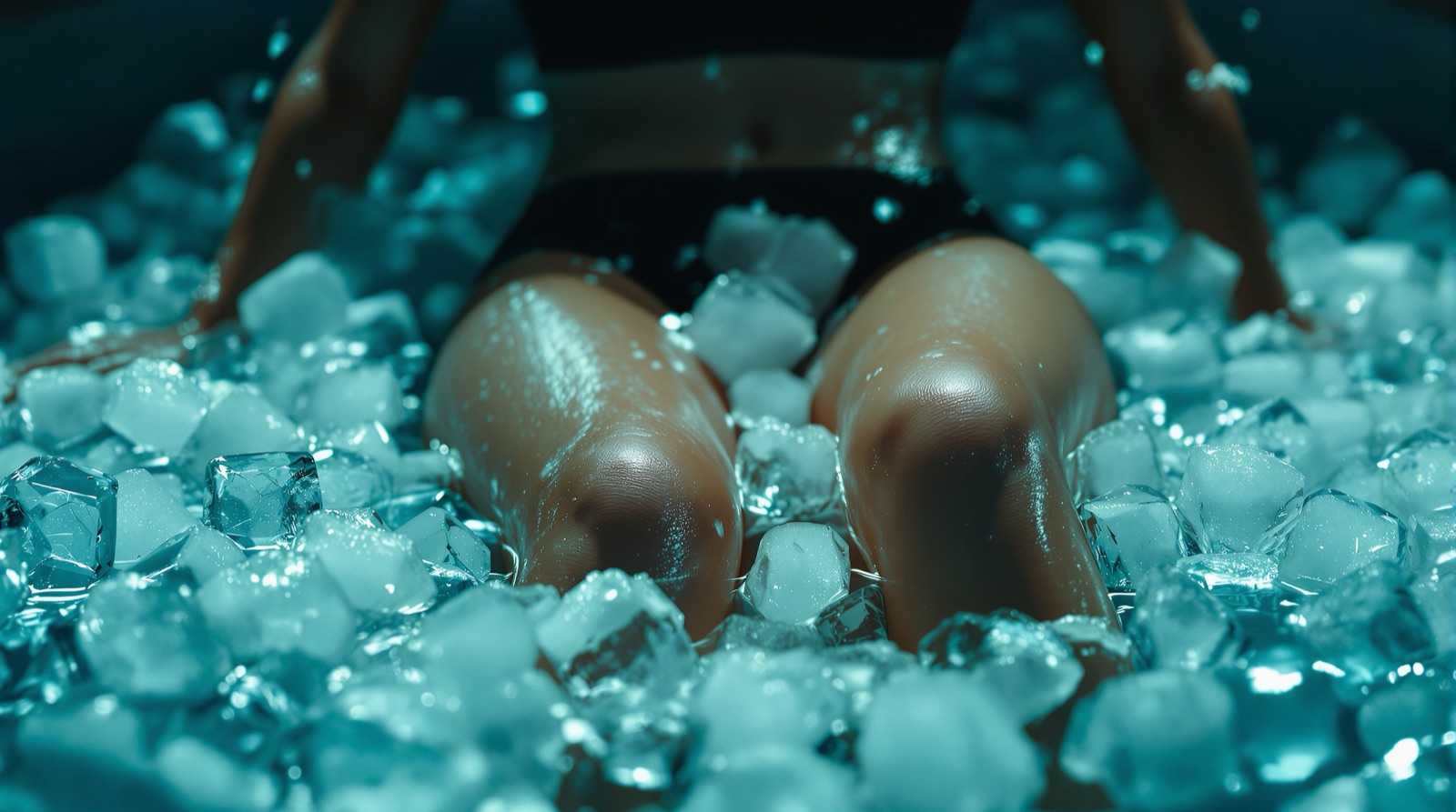 Baño de hielo para aliviar las agujetas y las piernas cansadas tras entrenar
