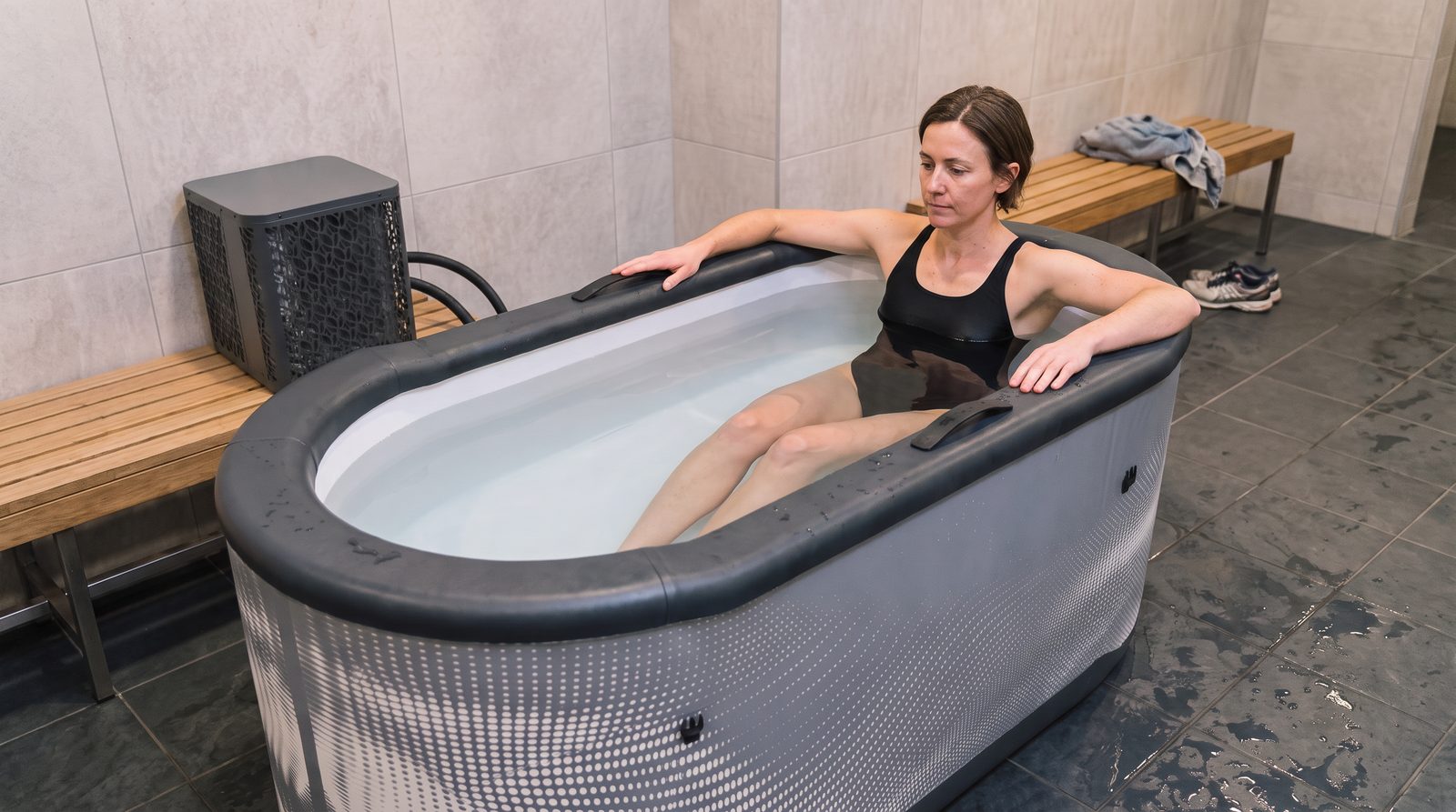 Baño de hielo para la recuperación muscular después de correr